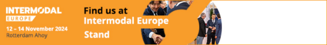 Example promotional banner to promote that you're exhibiting at Intermodal Europe 2024