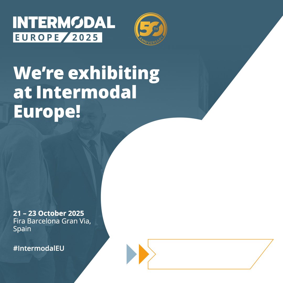 Example promotional banner to promote that you're exhibiting at Intermodal Europe 2024