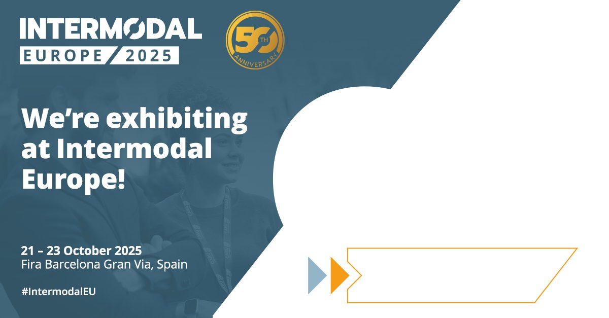 Example promotional banner to promote that you're exhibiting at Intermodal Europe 2024