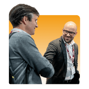 Decorative image showing visitors shaking hands at Intermodal Europe