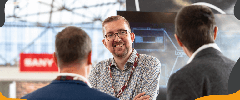 Image showing attendees at Intermodal Europe smiling