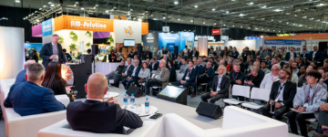 Image showing attendees at Intermodal Europe laughing and taking a photo