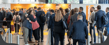 Image showing attendees at Intermodal Europe laughing and taking a photo